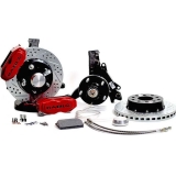 1973-1977 El Camino Baer Brakes 11 Inch SS4+ Front Brake System Pre-assembled 2 Inch Drop Black Calipers Image