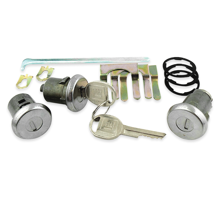 1962-1979 Chevrolet Door And Trunk Lock Set With Round Style Key