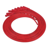 1964-1987 El Camino LS Ignition Relocation Wires, 8.5MM, Red, Straight Boots Image