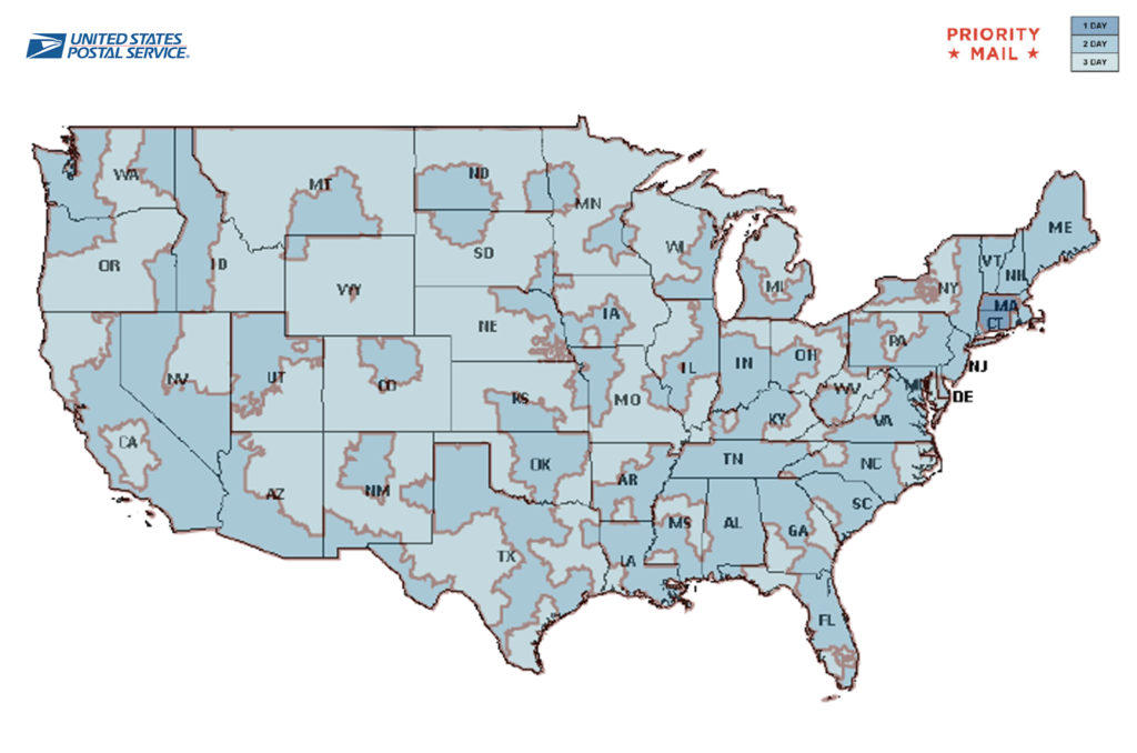 USPS Truck Routes Map