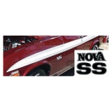 1973 Nova SS Stripe Kit Black Image