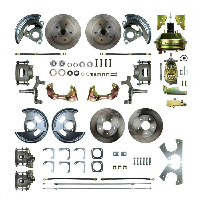 1962-1967 Nova Four Wheel Disc Brake Conversion Kit, 9 Inch 3 Stud ...