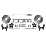 1964-1972 Chevelle Ground Up Exclusive Basic Rotors Rear Disc Brake Conversion Kit Black Calipers Image