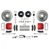 1970-1972 Monte Carlo Signature Manual Front Disc Brake Conversion Kit, Stock Height, Chrome Upgrade, Image