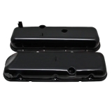 1964-1987 El Camino Big Block Valve Covers Tall Black With Slant Image