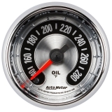 AutoMeter 2-1&16in. Oil Pressure Gauge, 140-280F, American Muscle Image