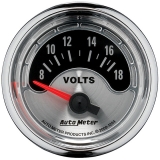 AutoMeter 2-1/16in. Voltmeter, 8-18V, Air-Core, American Muscle Image