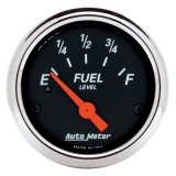 AutoMeter 2-1&16in. Fuel Level Gauge, 240-33 Ohm, Designer Black Image