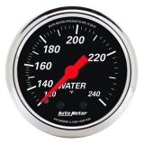 AutoMeter 2-1&16in. Water Temperature Gauge, 120-240F, Designer Black Image