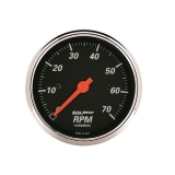 AutoMeter 3-1&8in. In-Dash Tachometer, 0-7,000 RPM, Designer Black Image