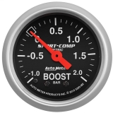 AutoMeter 2-1&16in. Boost-Vacuum Gauge, -1&+2 Bar, Mech Sport Comp Image