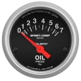 AutoMeter 2-1&16in. Oil Pressure Gauge, 0-7 Bar, Sport-Comp Image