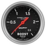 AutoMeter 2-5&8in. Boost Gauge, 0-2.5 Kg&Cm2, Sport-Comp Image