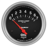 AutoMeter 2-5&8in. Oil Pressure Gauge, 0-7 Bar, Sport-Comp Image