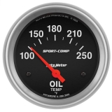 AutoMeter 2-5&8in. Oil Temperature Gauge, 100-250F, Sport-Comp Image