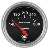 AutoMeter 2-5&8in. Oil Temperature Gauge, 140-300F, Sport-Comp Image
