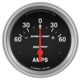 AutoMeter 2-5&8in. Ammeter, 60-0-60 Amps, Sport-Comp Image
