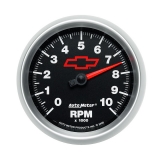 AutoMeter 3-3&8in. In-Dash Tachometer, 0-10,000 RPM, Cutlass Black Image