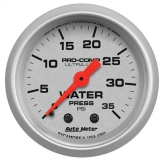 1964-1987 El Camino AutoMeter 2-1/16in. Water Pressure Gauge, 0-35 PSI, Ultra-Lite Image