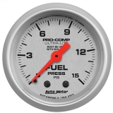 AutoMeter 2-1/16in. Fuel Pressure Gauge W/ Isolator, 0-15 PSI, Ultra-Lite Image