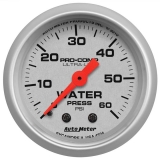 1964-1987 El Camino AutoMeter 2-1/16in. Water Pressure Gauge, 0-60 PSI, Ultra-Lite Image