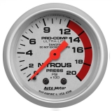 AutoMeter 2-1&16in. Nitrous Pressure Gauge, 0-2000 PSI, Ultra-Lite Image