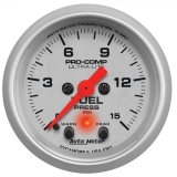 AutoMeter 2-1&16in. Fuel Pressure Gauge, 0-15 PSI, Stepper Motor, Ultra-Lite Image