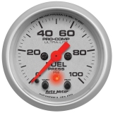 AutoMeter 2-1/16in. Fuel Pressure Gauge, 0-100 PSI, Stepper Motor, Ultra-Lite Image