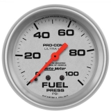 AutoMeter 2-5&8in. Fuel Pressure Gauge, 0-100 PSI, Mechanical, Ultra-Lite Image