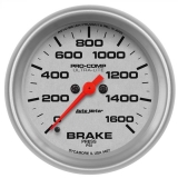 AutoMeter 2-5&8in. Brake Pressure Gauge, 0-1600 PSI, Ultra-Lite Image