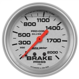 1964-1987 El Camino AutoMeter 2-5/8in. Brake Pressure Gauge, 0-2000 PSI, Liquid Filled, Ultra-Lite Image