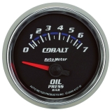 AutoMeter 2-1&16in. Oil Pressure Gauge, 0-7 Bar, Cobalt Image