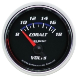 AutoMeter 2-1&16in. Voltmeter, 8-18V, Air-Core, Cobalt Image