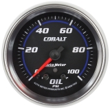 AutoMeter 2-5&8in. Oil Pressure Gauge, 0-100 PSI, Cobalt Image