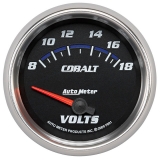 AutoMeter 2-5&8in. Voltmeter, 8-18V, Cobalt Image