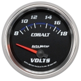 1964-1987 El Camino AutoMeter 2-5/8in. Voltmeter, 8-18V, Cobalt Image