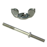 1968-1972 El Camino Holley W Cowl Induction Qjet W Out Cowl induction Air Cleaner Wing Nut Stud Hardware Kit Image