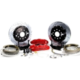 1964-1977 Chevelle Baer Brakes 13 Inch Pro+ Rear Brake System Red Calipers Image