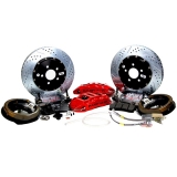 1964-1977 Chevelle Baer Brakes 14 Inch Extreme+ Rear Brake System Red Calipers Image