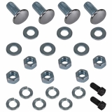 1966 El Camino Rear Bumper To Bracket Bolt Kit Premium Quality 24pc Image