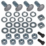 1969 Chevrolet Rear Bumper To Bracket Bolt Kit Premium Quality 32pc Image