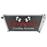 1968-1977 Chevelle Champion Cooling Aluminum Radiator Champion Series 3 Core - 600-800 HP Image