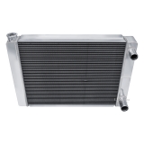 Universal 1964-1977 Chevelle Champion Cooling Aluminum Radiator Pass Side In Pass Side Out Image