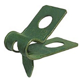 1964-1987 El Camino Brake And Fuel Line Clip 5/16 With Tab And Green Coating Image