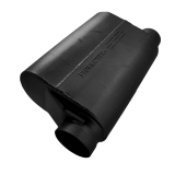 Flowmaster 40 Series Alcohol Race Muffler, 3.5 In. Offset Inlet, 3 In. Same Side Out, Aggressive Image