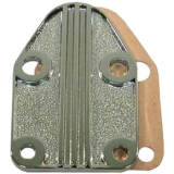 Regal Small Block Chrome Die Cast Steel Fuel Pump Block Off Plate Image