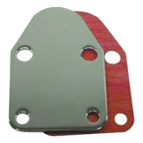 Cutlass Small Block Chrome Fuel Pump Block Off Plate Image