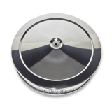 1964-1987 Chevy El Camino Muscle Car Style Chrome Air Cleaner Set, Paper Element, Recessed Base, 14 X 3 Image