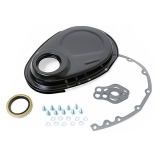 1978-1987 Grand Prix Small Block ChevyTiming Cover Kit For Long Water Pump Black Image