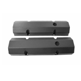 1962-1979 Chevy Nova Small Block Fabricated Flat Top Valve Covers, Black Wrinkle Image